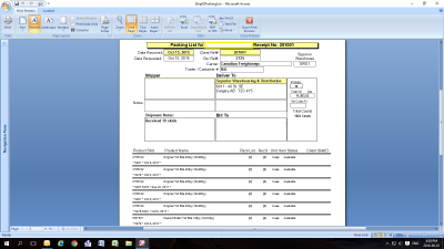 Order Processing Receipt Superior Warehousing